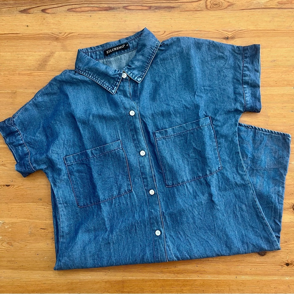 Lightweight Denim Shirtdess